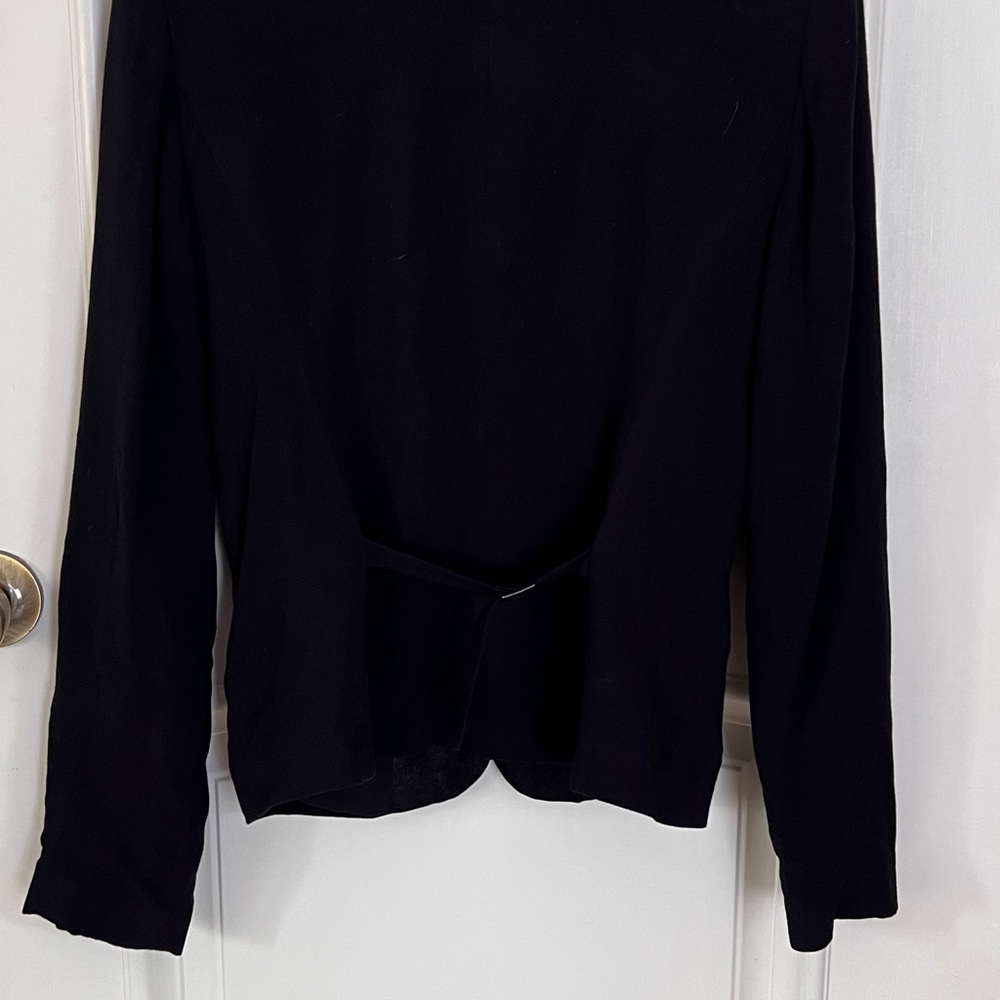 A/X Black blazer with suede collar